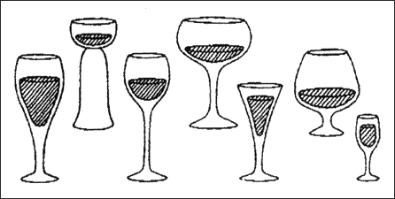 How Far to Fill Different Types of Glasses